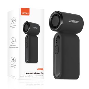 【Free Gift】JAMAY Portable Handheld mini fan 3600mah Rechargeable Turbo Electric Jet Handheld Portable Air Cooler Wind VF1