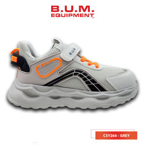BUM Equipment Kids Shoe CSY266/CSY267 Grey/Pink - Kasut Kanak-Kanak Kasual Ringan Selesa Sneakers