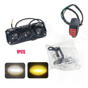 Dual Color LED Fog Lamps for Car Trucks SUV UTV - 12V 24V Mini Lens Driving Light