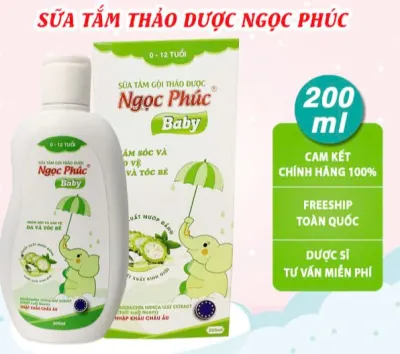 Sữa Tắm Gội Thảo Dược Ngọc Phúc Dùng Được Cho Trẻ Sơ Sinh