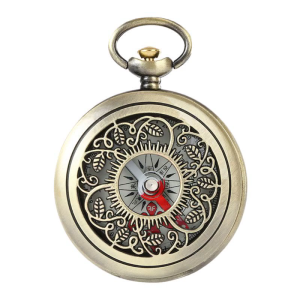 Camping Survival Compass Portable Vintage Old Style Pocket Watch Compass Multifunction Compass for Outdoor Sports Hiking