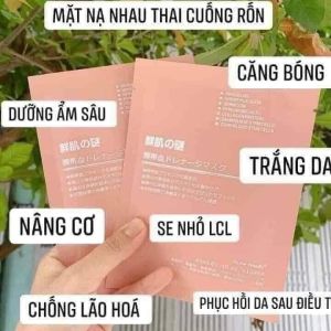 Combo 10 Miếng Mặt Nạ Nhau Thai Cừu Cuống Rốn Tế Bào Gốc Nhật Bản