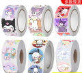 cute 500 stickers/Sanrio Handbook Material Stickers Melody Kuromi Cinnamon Stickers Decorative Roll Stickers. 