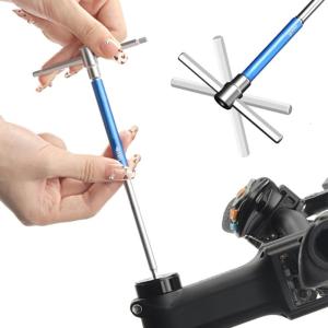 Hexagon Wrench Set for Bicycles T Handle Bike Inner Hexagon Spanner Repair Tool Ergonomic Handle for Safe Efficient Use