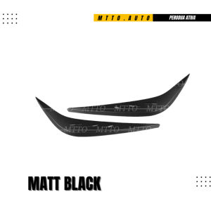 TOYOTA ATIVA  2Pcs CAR Head Lamp Eye Lid Front Cover Accessories Chrome Matt Black Carbon Fiber