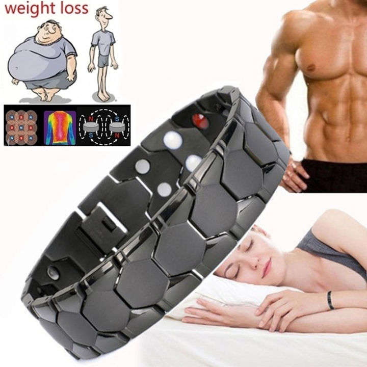 Men Bracelet 3 In 1 Health Energy Bangle Arthritis Twisted Magnetic Exquisite Bracelet Male T 6447