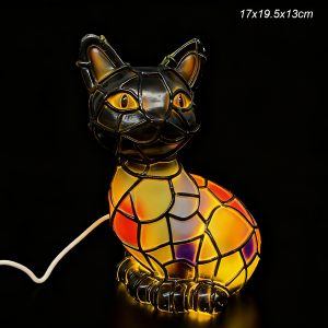 Usb 3D Resin Animal Led Table Lamp Bedside Creative Night Light Shaped Lamps Decorative Desk Cat Dog Ornament Art Deco Warm With Port Lighted Tabletop Atmosphere Bedroom Colorful