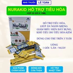 Siro Nurakid hỗ trợ tiêu hóa giúp bé ăn ngon miệng hộp 20 gói x 10ml