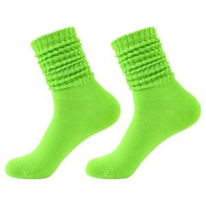 Slouch Socks for Women Stacked Boot 80s 90s Slouch Knitted Scrunchie Socks Winter Slouchy Knee Highs Boot Socks Hosiery
