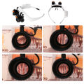 Headband Magnifier Eye Loupes Eyeglass Style Hands-Free Magnifying Glass Multiple Magnifications with Warm and Cool LED Lights. 