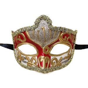 RUANGE Party Cosplay Props Halloween s Half Face Plastic Glitter Personality Masquerade Cosplay Venice Dancer