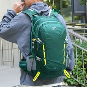 LANGJ 40 ลิตร กระเป๋าเป้สำหรับปีนเขา หลากสี ความจุขนาดใหญ่ กระเป๋าเป้กีฬา ระบายอากาศได้ ทนทานต่อการสึกหรอ กระเป๋าเป้เดินป่า กีฬากลางแจ้ง