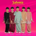 ADEL Saloma Kids Baju Kurung Kebaya Moden Budak Premium Como Crepe Lace Koleksi Raya 2024. 