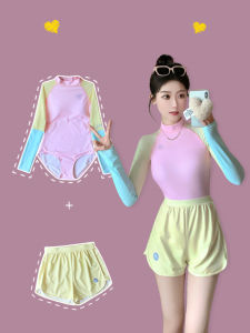 ชุดจั๊มสูทแขนยาว ป้องกันแดด และกางเกงขาสั้น สีแคนดี้ สําหรับผู้หญิง และนักเรียน 8518