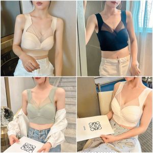 ใหม่ เสื้อชั้นในผ้หญิง สวยเซ็กซี่ บราบ่าใหญ่ ใส่แล้วกระชับหน้าอกชิด เรียบหรู B08