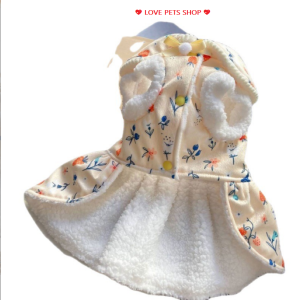 Đầm công chúa mùa đông cho Chó Mèo - Love Pets Shop