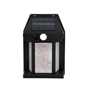 HUAFA✨ไฟติดผนัง LED โซล่าเซลล์ กันน้ำ/กันฝน โคมไฟติดผนัง พลังงานแสงอาทิตย์ แบตทนทาน ปรับได้3โหมด ไฟภายนอกอาคาร.