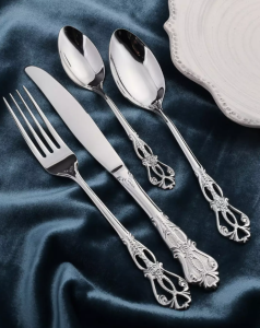 SYS21 Stainless Steel High Quality Tableware Royal Hotel Style Fork Spoon Knife Teaspoon Dinnerware Kitchen Accessories