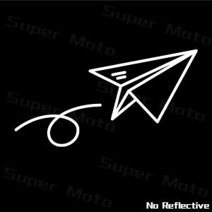 Motorcycle Sticker Paper Airplane Reflective Decoration Car Rear Windshield Funny JDM Vinyl Decal Accessories For R1250 GS RS660