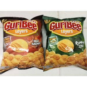 MAKANAN SNACK TERMURAH 2 BUNGKUS ENAK CEMILAN GURIBEE LAYERS JUMBO 68 GRAM