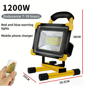 【BUY 1 TAKE 1】1200W Outdoor Lighting USB Rechargeable LED Light Flood Spot Super Bright Portable Emergency Security Lamps Daylight White Street Work Camping