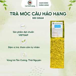 Trà Thái Nguyên Móc Câu Hảo Hạng Lộc Tân Cương sản phẩm chuẩn VIETGAP - gói 500g