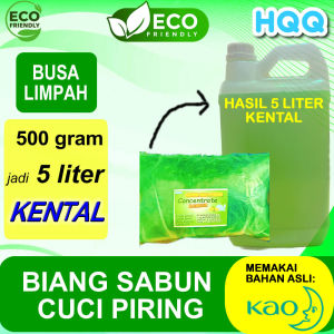 HQQ BIANG SABUN CUCI PIRING 5 Liter - 500 gram  HEMAT BERKUALITAS