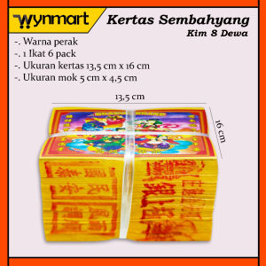 Kertas Sembahyang / Kimcua 8 Dewa Per Ikat