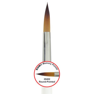 พู่กันหัวกลม เมมโมรี่พอยต์เบอร์ 00-14 ผลิตด้วยมือจากเยอรมนี KUM MemoryPoint Brush ROUND #00-#14 G511xxxx