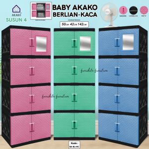 LEMARI PLASTIK SERBAGUNA AKAKO SUSUN 3