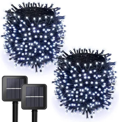 White Christmas String Light - 4 Modes Solar Powered 100L Decorative Lights