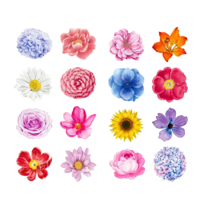 500Pcs Floral Shape Sticker for Scrapbooking Journal Adhesive Seal Sticker Packaging Label for Seal Envelope Wrapping