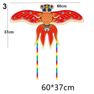 YH4F 50/60cm Plastic Eagle Kite Cartoon Easy Flying Large Eagle Kites High Quality with Tails Flying Bird Kites Garden Outdoor Sports
