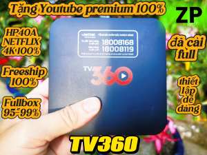 Viettel TV360 HP40A Android TV Box 4K Streaming Media Player - Netflix/YouTube No Ads Lifetime