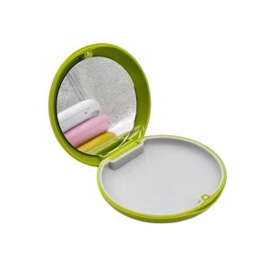 VERMILL ic Invisible Braces Storage Box Waterproof Large Capacity Denture Organizer Mini with Mirror Aligner Case for HomeTravel