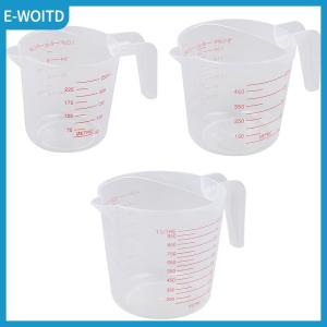 【E-WOITD】 High quality plastic measuring jug large capacity scale cup 250 500 1000ml