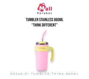 Mall Perabot | Tumbler Coffee Think Different | Mug Teh Termos 316 Stainless Steel 860ml | Botol Es Cangkir Termal Labu Vakum Kopi