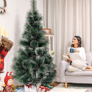 Cây Thông Noel 4FT/5FT/6FT/7FT/8FT/9FT - Chân Đế Kim Loại Có Bông Tuyết - Cung Cấp Số Lượng Lớn