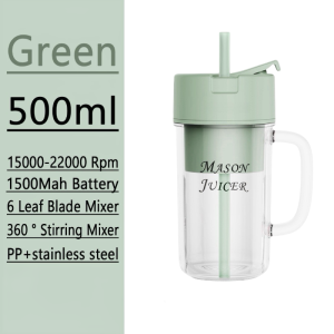 HomeFlex 6 Blades Portable Fruit Juicer with Straw Rechargeable Blender Juicer Cup Electric Fruit Juicer Blender Juice Mixer Mini Wireless Portable Household USB Charging 6 Blades Gift Juice Cup