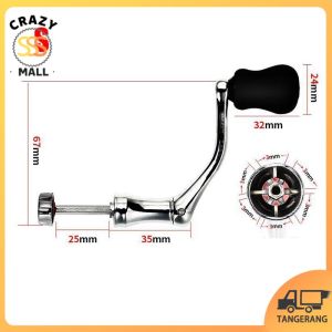 Gagang Reel Pancing Kuat Handle CNC Aluminium Alloy Untuk Power Reel Tahan Air Karat