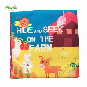 【SG Ready Stock】Baby Cloth Book Hide And Seek Series★Soft Crinkle Sensory Book for Toddlers✅Early Learning Toy✅Montessori Baby Toy✅Christmas/Birthday Gift/Presents✅