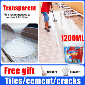 Free brush🔥Super Waterproof Glue sealant 6000g water proofing sealant Blue/Red/Gray/white/black waterproof strong repair agent used for waterproof repair of roofs wall cracks and pipe leaks suitable for water seepage in wall cracks Waterproof coating