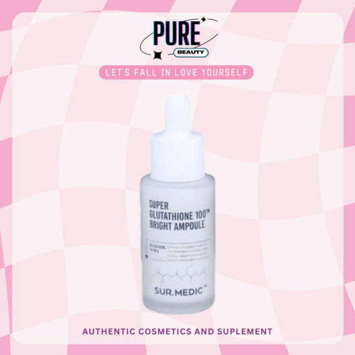 Serum Truyền Trắng Sur.Medic - Super Glutathion 100 Bright Ampoule - 32ml