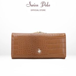 Swiss Polo Ladies PU Leather Magnet Fastening With Push Button Fastening Long Purse - Multi Colour SLP 17