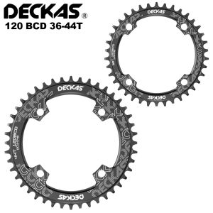 DECKAS 120BCD 36T/38/40/42/44T Mountain Bicycle Crank Chainwheel Aluminum Chainring Hollow Repair Suitable BCD 120mm