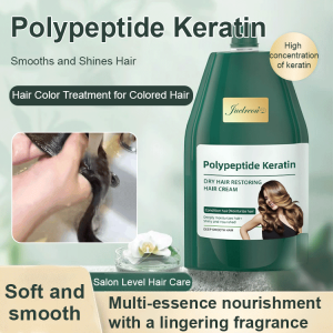 🔥 Hair Repair Cream with Peptide & Keratin 🔥 Intense Hydration & Smoothing Treatment for Frizzy/Damaged Hair - Restores Softness & Shine - Anti-Breakage Formula - Salon-Quality Results