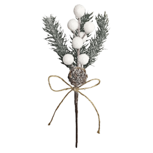 MNTT Artificial Flower Artificial Pine Branch Pine Cone Snowflake Christmas Decoration Lifelike Snow Frost Christmas Berry Gift
