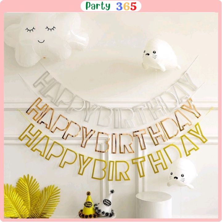 Chữ Rỗng Happy Birthday Ép Kim Trang Trí Sinh Nhật | Lazada.vn