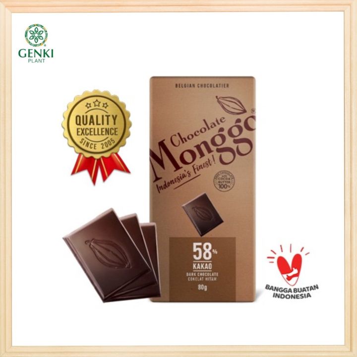 Chocolate Monggo Dark Chocolate 58% - 80 g