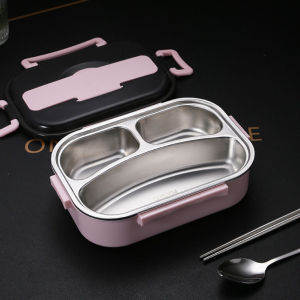 304 stainless steel Large Capacity Lunch Box With Spoon And Fork Bento Lunch Box For Kids Adult Travel Microwave Heating Food Container Bento Box